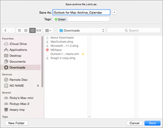 Change Outlook For Mac 2016 Archive Folder